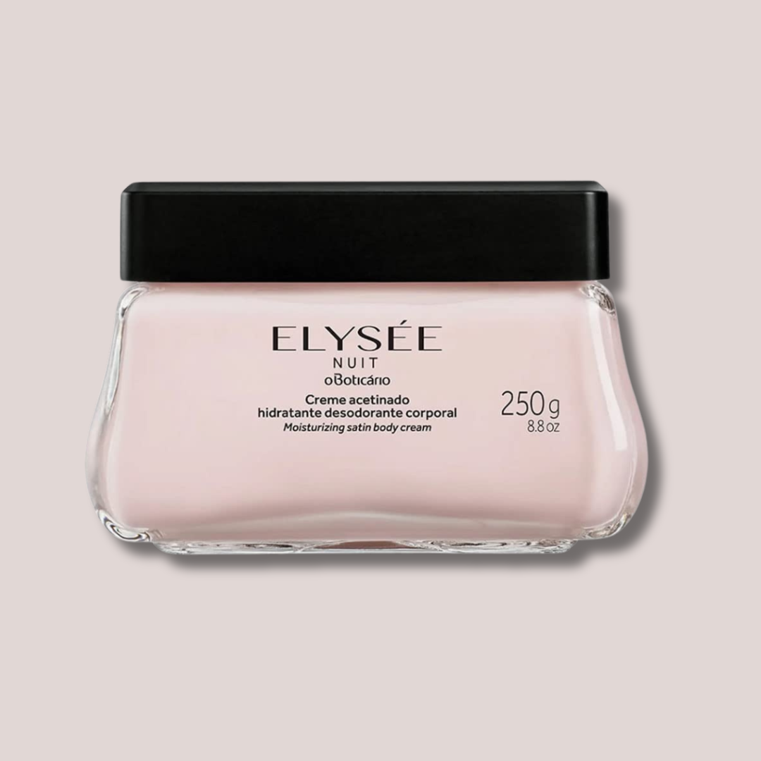 Elysee satin moisturizing body cream Nuit , 250ml | O Boticário