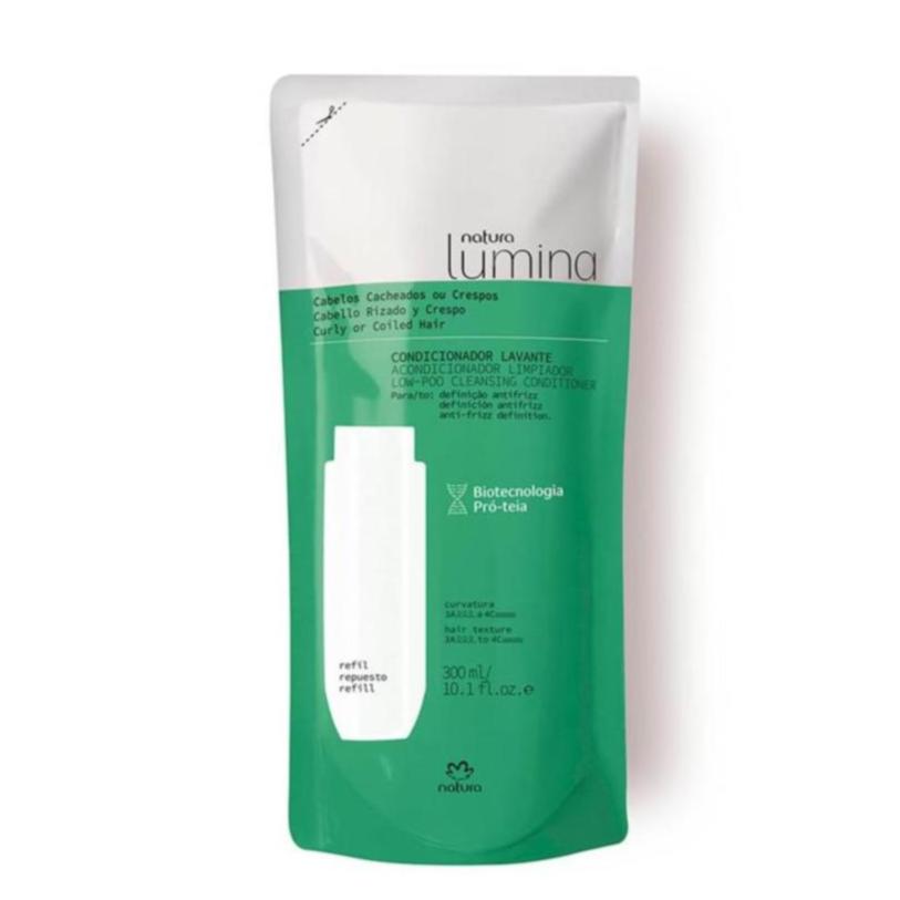 Lumina Curly and Coiled LOW-POO Cleansing Conditioner Refil 300ml | Natura