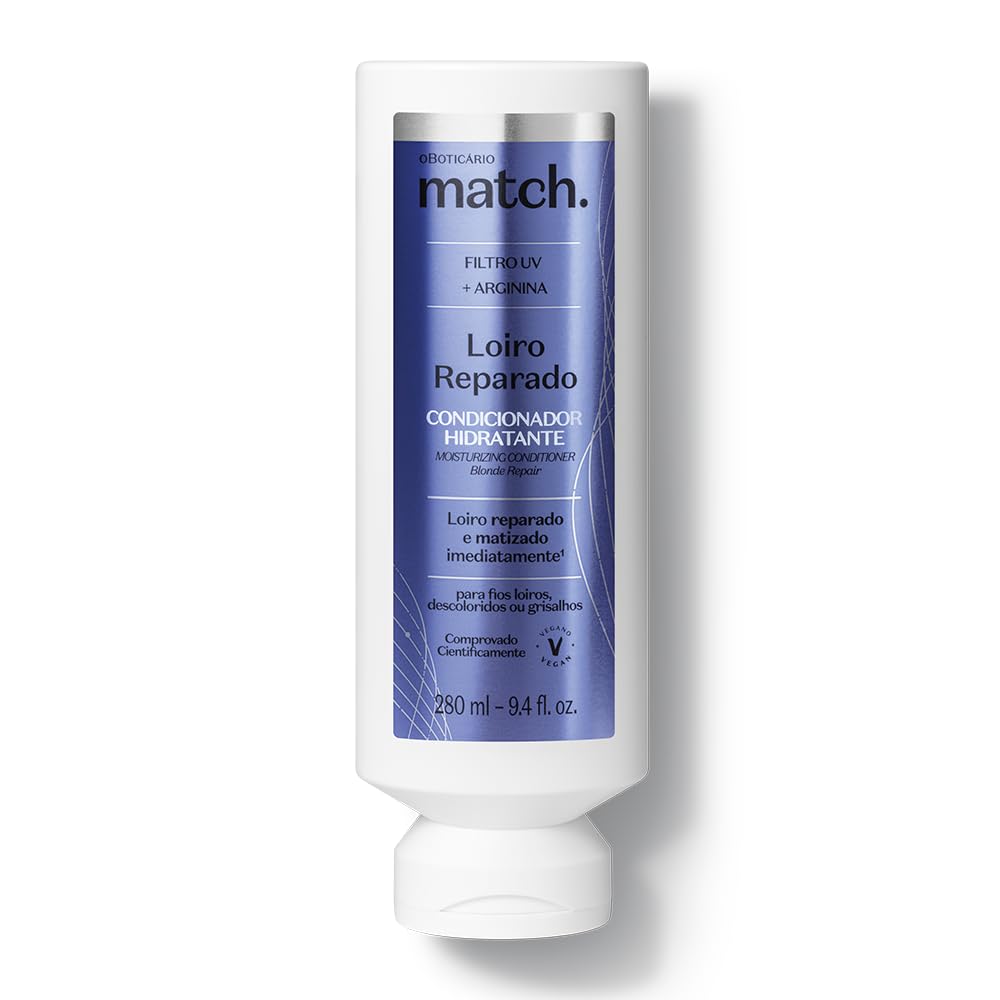 Match Repaired Blonde Moisturizing Conditioner 280ml ml |O Boticario