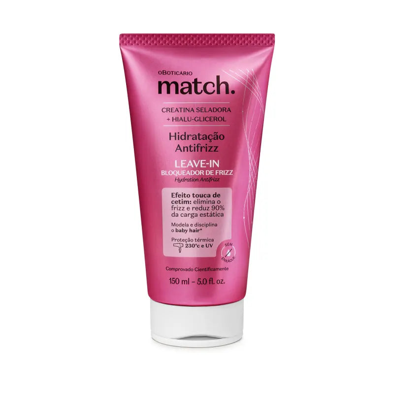 Match Leave-in Hidratacao antifrizz 150ml | O Boticario