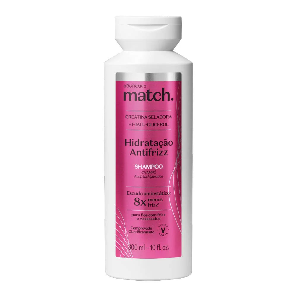 Match Shampoo Hidratacao antifrizz 300ml | O Boticario