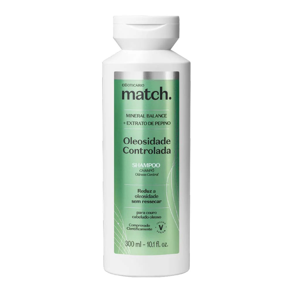 Match  Oil controlled Shampoo  300ml | O Boticario