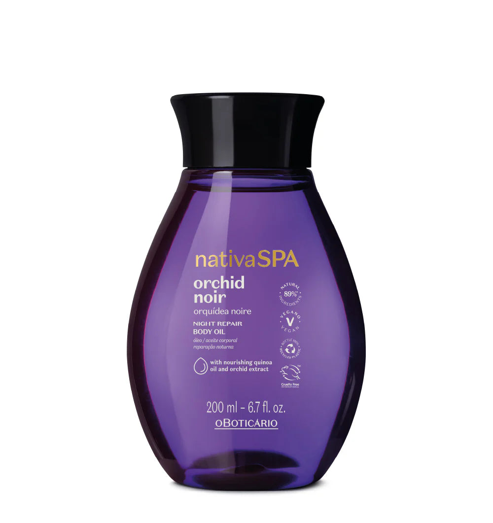 Nativa SPA-Hydrating Body Oil Orchid Noir, 200ml - O Boticário