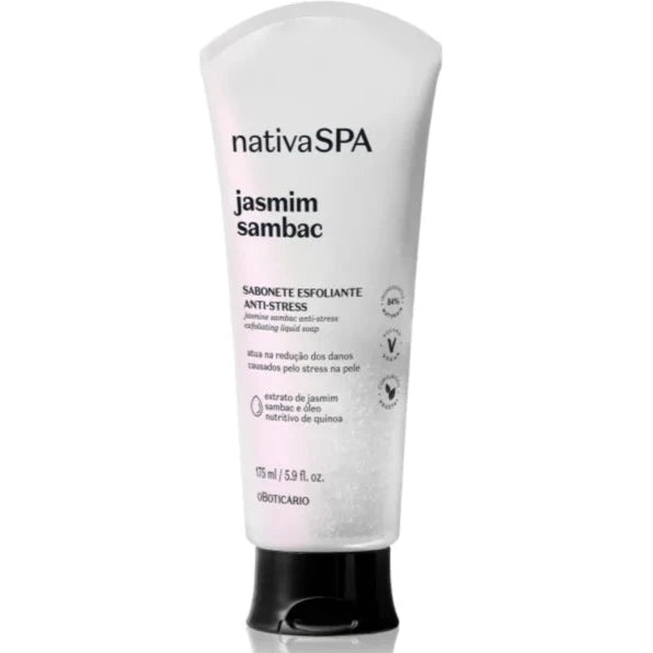 Nativa SPA Jasmim Sambac Exfoliant Liquid Soap 175ml |o Boticário