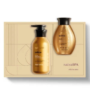 Nativa Spa Gift Kit Quinoa Body Lotion 400ml and Body Oil 200ml| O Boticário