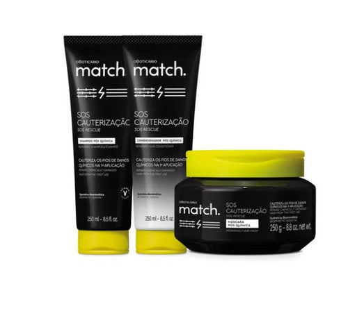 Match SOS Rescue Repairing Shampoo 250 ml | O Boticario