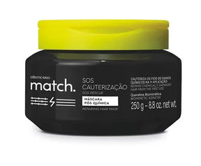 Match SOS Rescue Post-Chemical Hair Mask 250g | Boticario