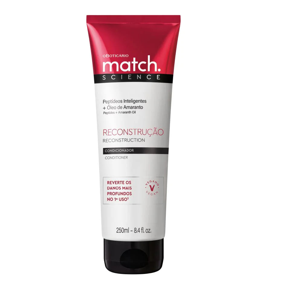 Match Science Reconstruction Conditioner 250ml| O Boticario