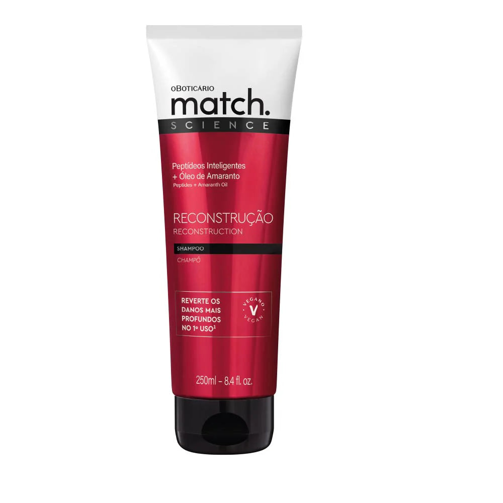 Match Science Reconstruction Shampoo 250ml|  O Boticario